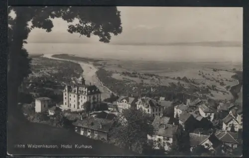 AK Walzenhausen, Teilansicht mit Bodensee
