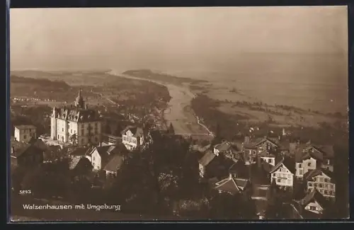 AK Walzenhausen, Panorama mit Hotel