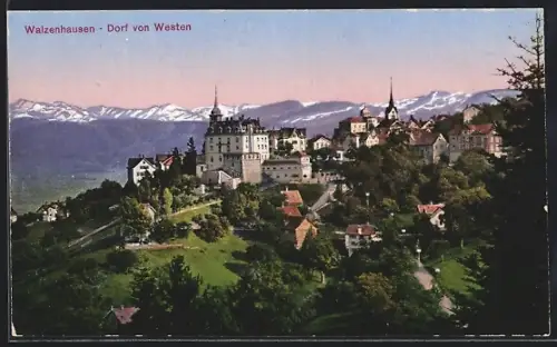 AK Walzenhausen, Dorfansicht von Westen