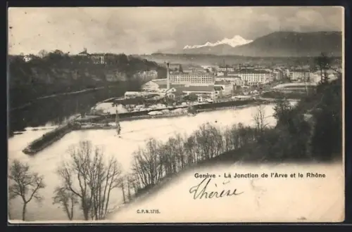 AK Genève, La Jonction de l`Arve et le Rhône