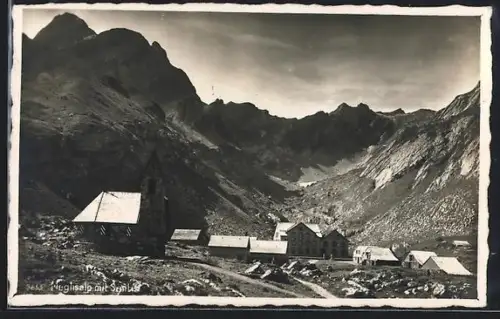 AK Appenzell, Gasthaus Meglisalp mit Säntis