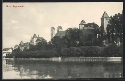 AK Rapperswil, Gebäudepartie am Seeufer