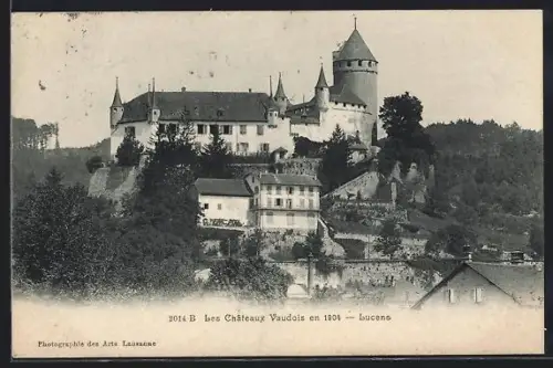 AK Lucens, Le Chateau Vaudois en 1904