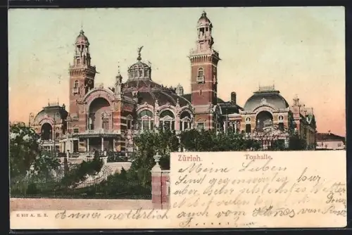 AK Zürich, an der Tonhalle