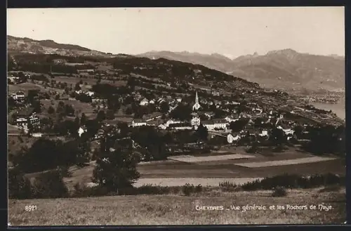 AK Chexbres, Vue générale et les Rochers de Naye