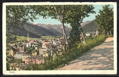 AK Davos, Blick gegen das Tinzenhorn