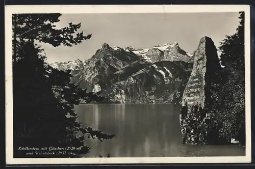 AK Treib, Schillerstein, Blick gegen Gitschen und Urirotstock