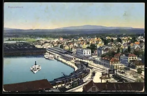 AK Romanshorn, Ortsansicht aus der Vogelschau
