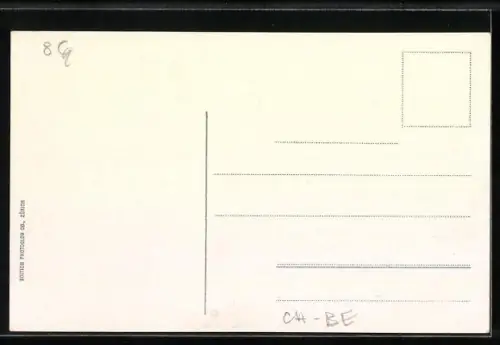 AK Bern, Zeitglockenturm mit Strassenbahn