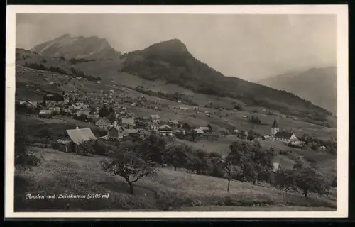 AK Amden, Ortsansicht mit Leistkamm