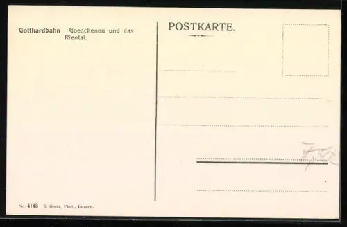 AK Goeschenen, Totalansicht mit Riental