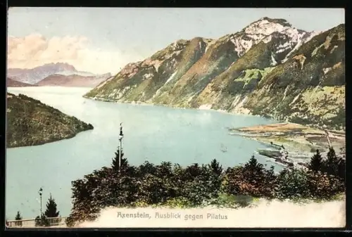 AK Axenstein, Ausblick gegen Pilatus