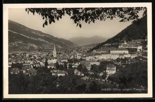 AK Chur, Ortsansicht gegen Falknis