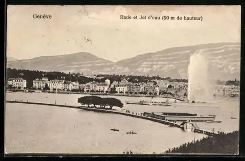 AK Genève, Rade et Jet d`eau