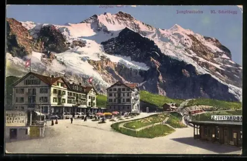 AK Kleine Scheidegg, Station und Jungfraubahn