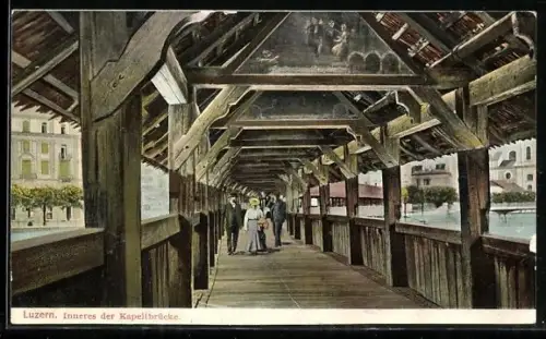 AK Luzern, Inneres der Kapellbrücke