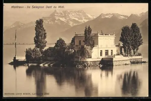 AK Montreux, Île Salognon Dent du Midi