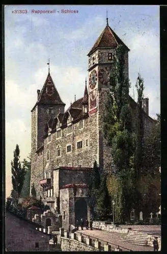 AK Rapperswil, Blick auf das Schloss