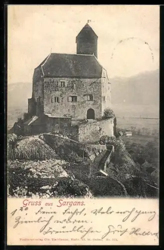AK Sargans, Blick zur Burg