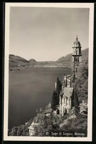 AK Morcote /Lago di Lugano, Panorama