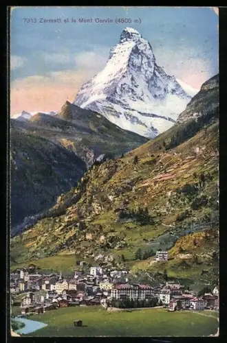 AK Zermatt, Et le Mont Oervin