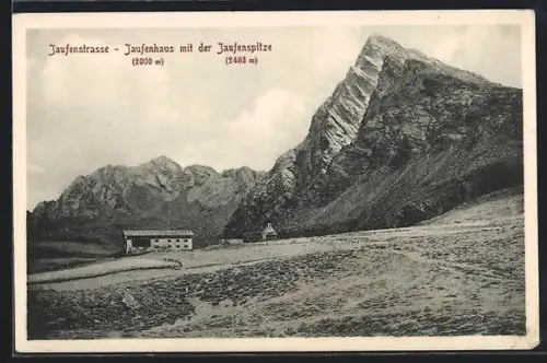 AK Racines, Gasthaus Jaufenhaus mit den Jaufenspitze