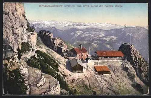 AK Wendelsteinhäuser, Ansicht mit Blick gegen die Tiroler Berge