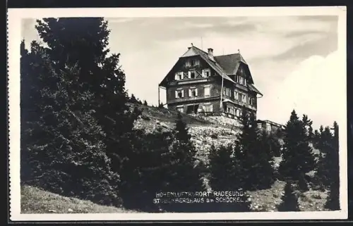 AK Stubenberghaus am Schöckel, Blick zum Haus