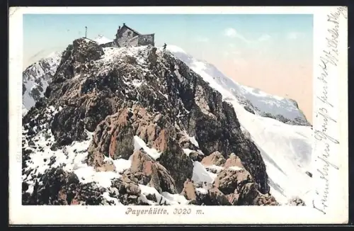 AK Payerhütte, Partie mit Bergsteiger