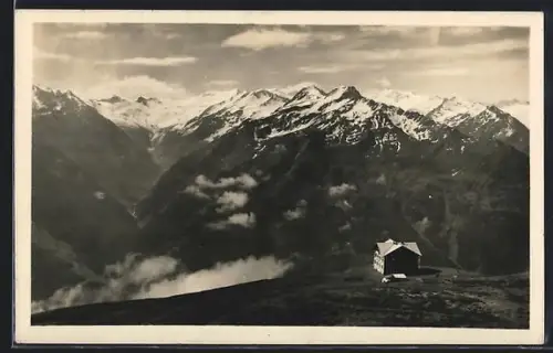 AK Wildkogel-Haus auf dem Wildkogel, Berghütte der Sektion Austria des D. u. Ö. A. D.