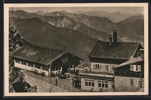 AK Wendelsteinhaus /Wendelsteinbahn, Berghütte von Georg Fuchs