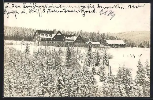AK Teichmannbaude /Ober-Krummhübel, Berghotel zur Teichmannbaude