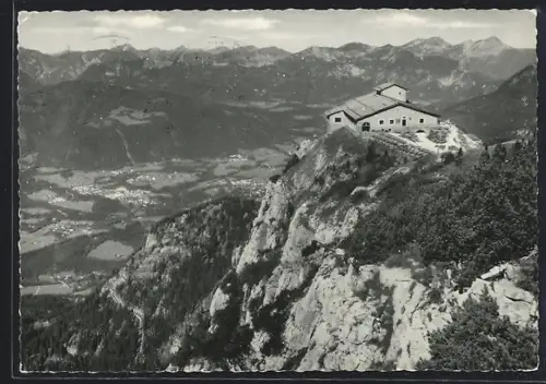 AK Kehlsteinhaus, Aussenansicht mit dem Lattengebirge
