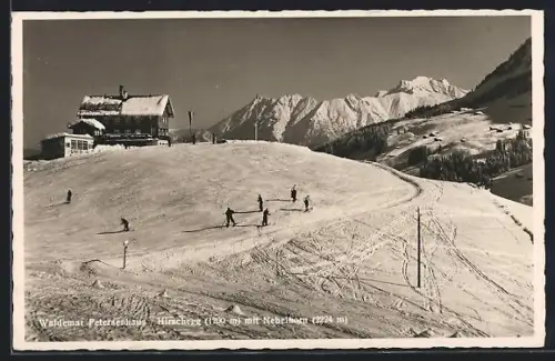 AK Waldemar Petersenhaus, Mit Skifahrern und Nebelhorn
