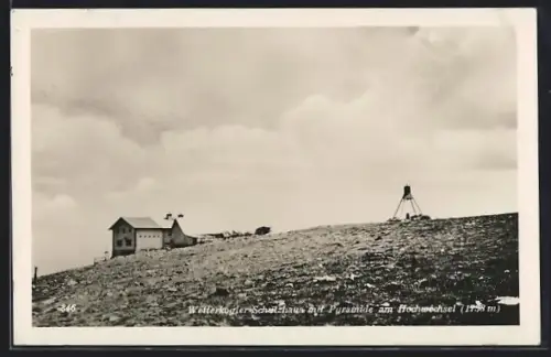 AK Wetterkogler-Schutzhaus, Mit Pyramide am Hochwechsel