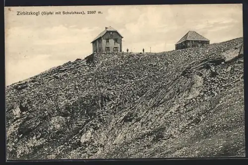AK Zirbitzkogel-Schutzhaus, Partie auf dem Gipfel