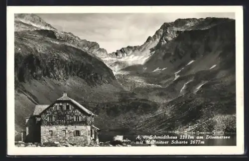 AK A. v. Schmidthaus am Dösenersee, Blick zur Mallnitzer Scharte