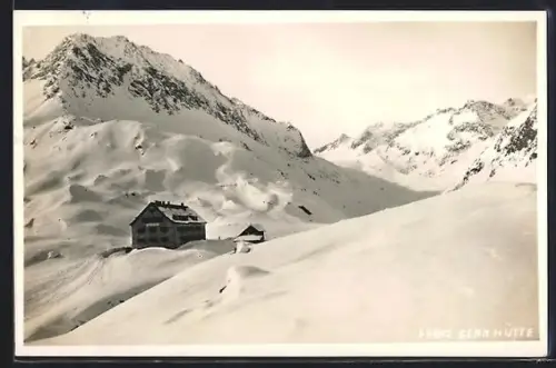 AK Franz Sennhütte, Panorama im Winter