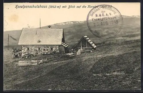AK Koralpenschutzhaus, Blick auf die Koralpe