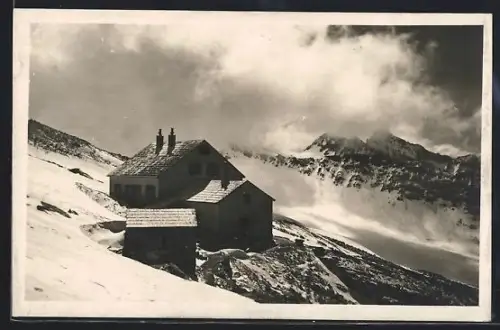 AK Defregger Schutzhaus, Hütte mit Grossvenediger