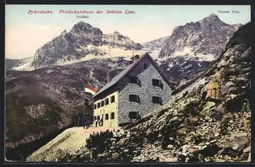 AK Priel Schutzhaus, Berghütte mit Umgebung
