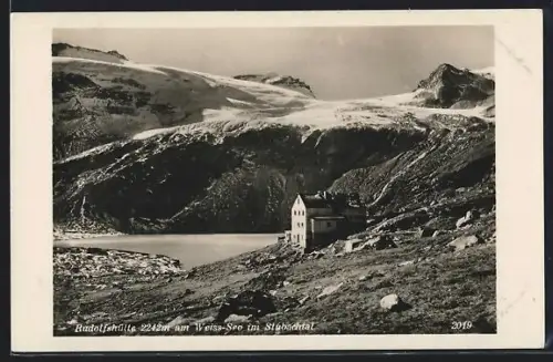 AK Rudolfshütte /Stubachtal, Partie am Weiss-See