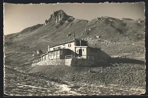 AK Parsennhütte, Blick auf die Berghütte
