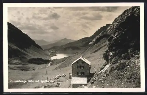 AK Ravensburgerhütte am Spuller See, Panorama