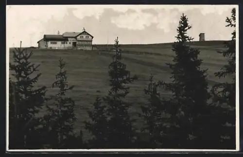 AK Roseggerhaus /Pretulalpe, Panorama