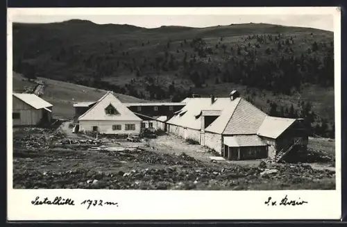 AK Seetalhütte, Blick auf die Berghütte