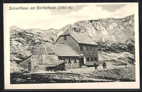 AK Schiestlhaus am Hochschwab, Berghütte von Franz Grubeck