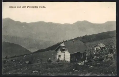 AK Millstätter Hütte am Töri, Panorama