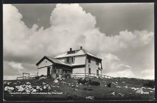 AK Terzerhaus auf der Gemeindealpe, Blick auf die Berghütte