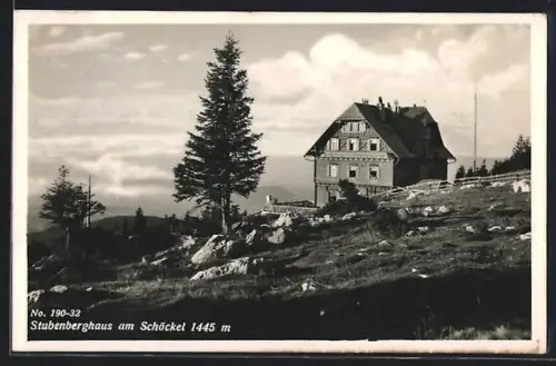 AK Stubenberghaus am Schöckel, Berghütte von Robert Hüttig